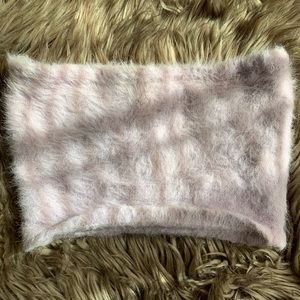 Light Pastel Fuzzy Bandeau